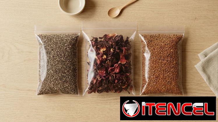 Linaza, chía, flor de jamaica, Ashwagandha, valeriana, colágeno, creatina, suplemento de biotina y adelgazante
