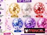 Combos de globos látex, cromados, con confetis, de número y mucho más