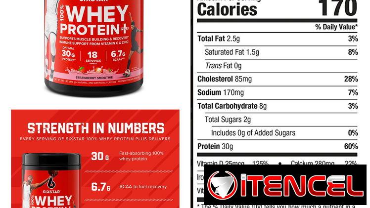 Whey protein Six Star 18 servicios, 30 gramos de protiena por servicio 55595382