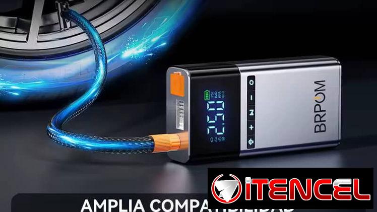 Arrancador de coche portátil BRPOM con compresor de aire 150 PSI 7500A arrancador 12V.  100 usd
