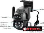 Doble camara de seguridad con alarma e inteligencia artificial