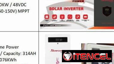 Inversor 10k con bateria 16 K