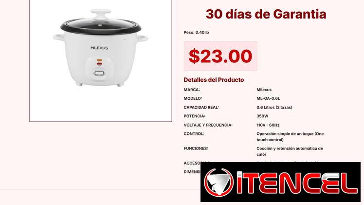Olla Arrocera 0.6L disponible por solo 23 USD hoy en oferta pro hoy mismo ya VPT#-0218