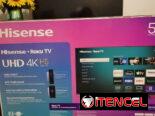Smart TV Hisense UHD 4k 55 pulgadas Roku TV Precio $460 USD Transporte Adicional Garantía 1 mes