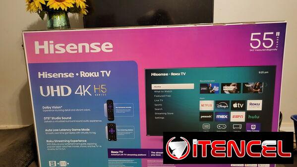 Smart TV Hisense UHD 4k 55 pulgadas Roku TV Precio $460 USD Transporte Adicional Garantía 1 mes