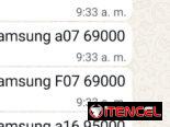 Teléfonos Samsung a estrenar.