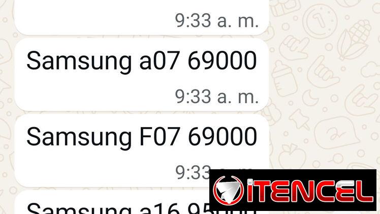 Teléfonos Samsung a estrenar.