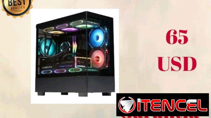 [65] Chasis Gamer de Cristal Templado (No incluye los Fanes ni el controlador RGB)