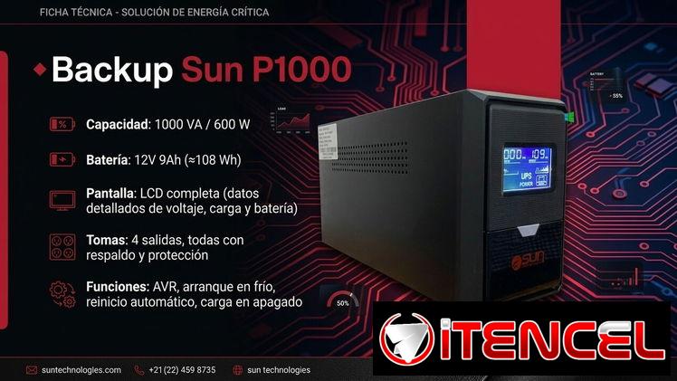 🔋 ENERGÍA Y CARGA   🔵 Backup 1000va Sun Tecnologies  — 💲140 USD