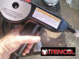 Pistola de soldar aluminio con su portador de alta calidad