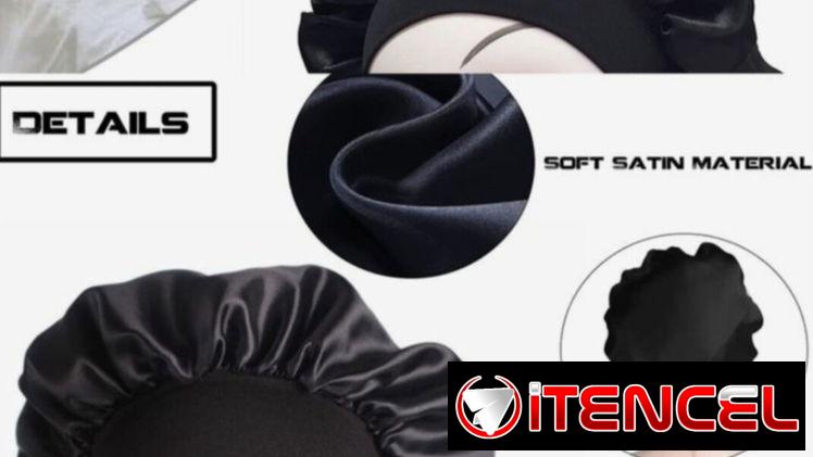 Gorro de satin para dormir cómodos no aprietan. 800cup.Color negro. Cerro. Mensajería disponible. WhatsApp al 54362494.