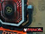 Ventiladores recargables solares f6