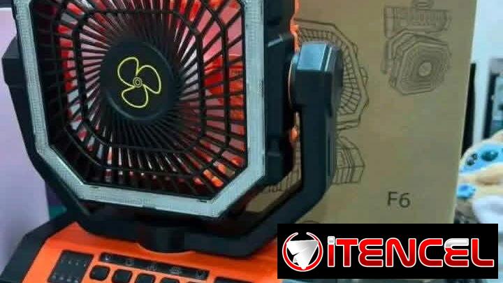 Ventiladores recargables solares f6
