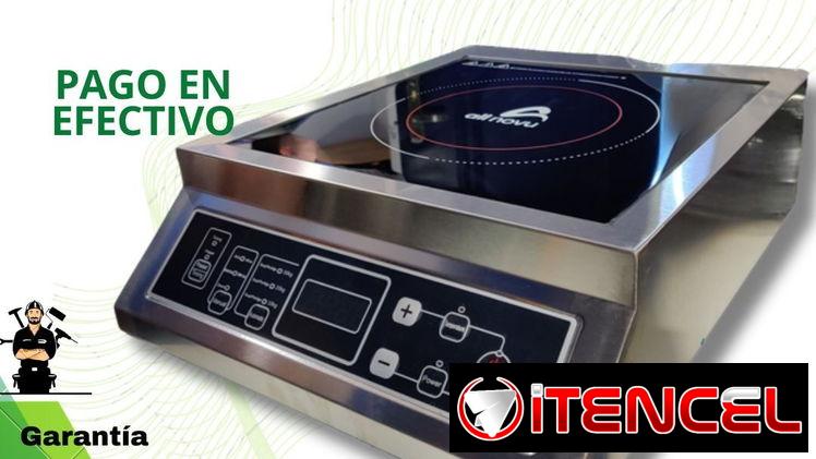 Cocinas de inducción y cocinas infrarrojas con sarten y paletas de madera incluidas en el precio y cocinas regulables