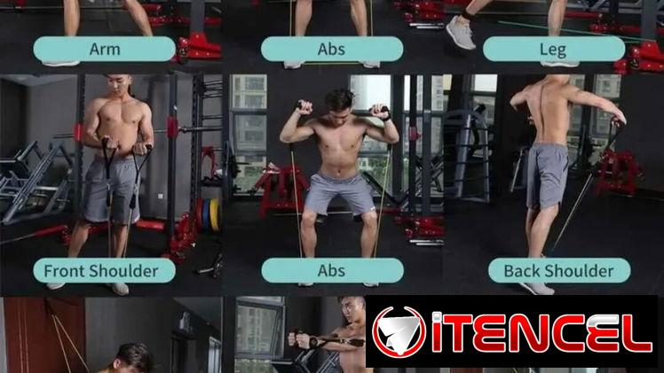 Set de ligas elástico de resistencia hasta 100lbs