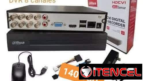 DVR DE 8 CANALES DAHUA SIN DISCO DURO