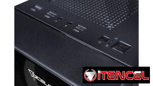 Chasis Gaming OCELOT (OGMC01) Cristal Templado Delante y Lateral, tres Fanes RGB, Nuevo a estrenar