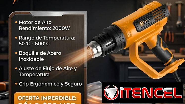 Pistola de aire caliente 2000 W