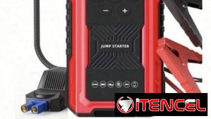 Arrancador para autos con inflador de neumáticos y luces de emergencia