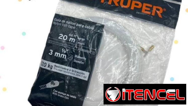 Cinta pasa cable 20mt 20 USD. Mensajería con costo adicional.