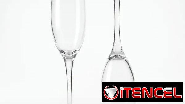 Set de seis copas de Champaña estilo flauta