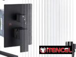 Ducha cuadrada diseño moderno colo negro .  140 Usd