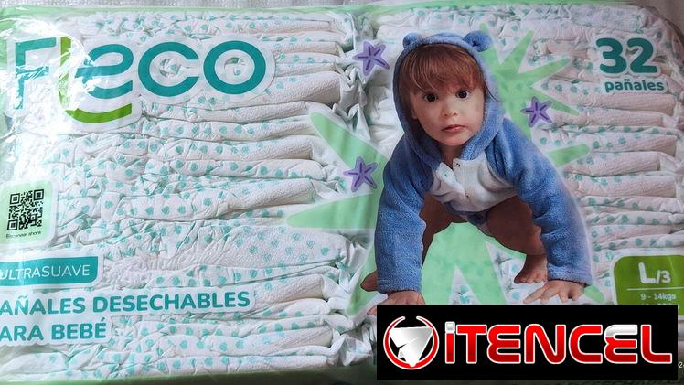 Paquete de 32 culeros desechables Fleco talla L 3ra etapa de 9 a 14 kg