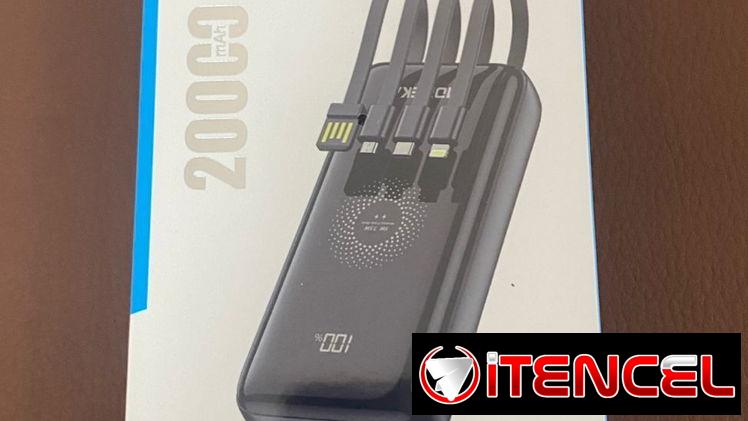 Power Bank Moreka 20mil mAh Cargador inalámbrico por inducción  4 puertos diferentes de carga Precio:$40