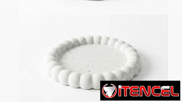 Piezas decorativas cemento / Velas de cera