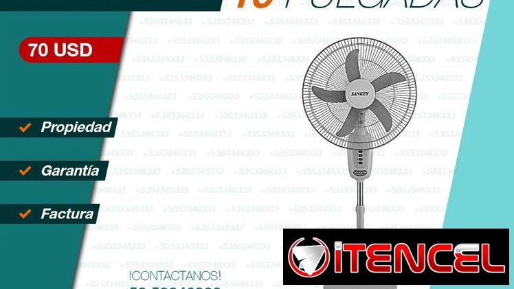 Ventilador recargable de pedestal de 16 pulgadas SANKEY. Producto con factura y garantía que usted estrena