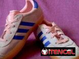 Tenis ADIDAS de cuero rosa para niñas #10, 17.5 cm