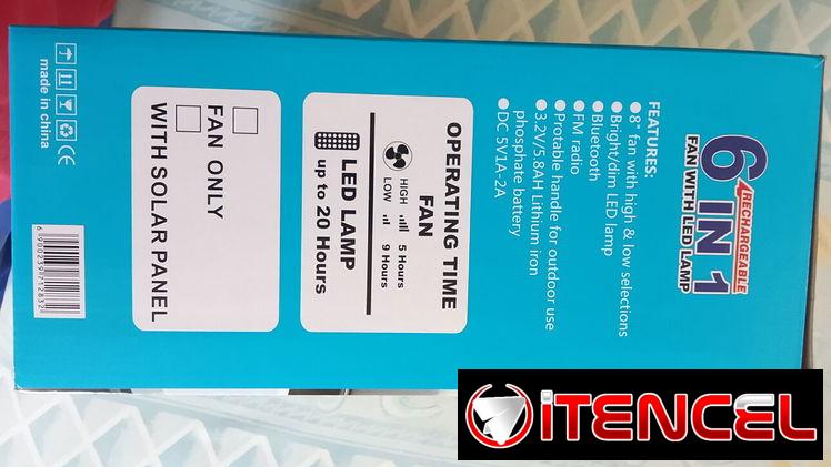 Venta de ventilador recargable
