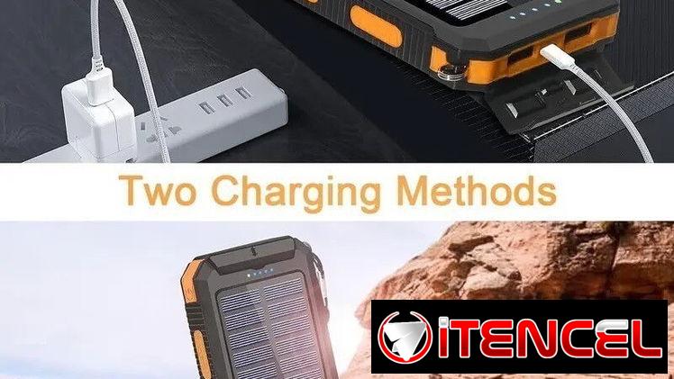 Power Bank 40 000mAh Carga Rápida, Batería Portatil, Solar, Luz Led. NUEVA!!!GANGA!!!