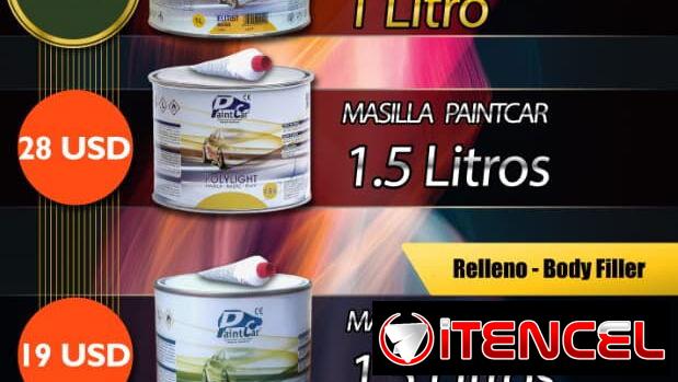 ¡¡¡¡¡ Pintura, Masilla, Bono, Barniz, Catalizador, Disolvente y más materiales para uso automotriz!!!!