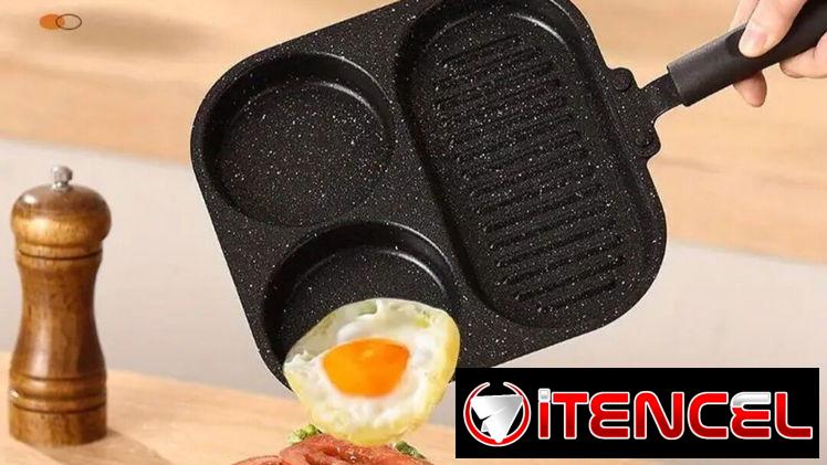 Sartén de 3 compartimentos/gas e inducción