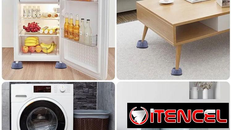 Patas o base antivibracion y antideslizante para lavadora, refrigerador, etc