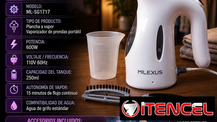 👔 PLANCHA 👔 VAPORIZADORA DE ROPA MILEXUS. MENSAJERÍA CON FACTURA Y GARANTÍA. 📲 54833699