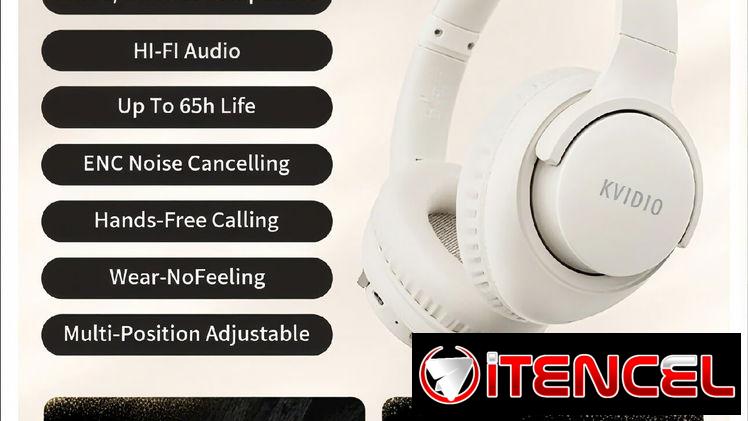 🔥 Audífonos – Cascos KVIDIO Terry ( Blancos ) ⚡
