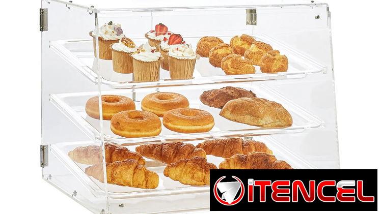 Expositor – Vitrina de Acrílico para dulces 3 divisiones