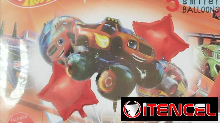 Set de Globos de 5 Piezas Temáticos animados