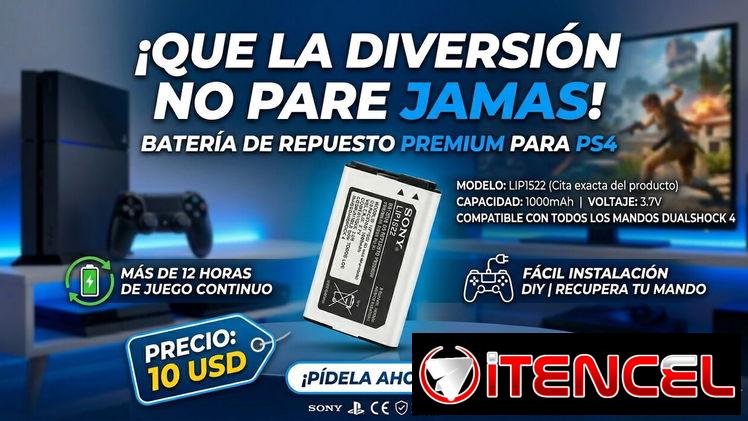 ¡No dejes que una batería agotada te saque de la partida! 🎮 ​¿Tu mando de PS4 ya no retiene la carga o se apaga en el