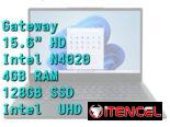 LAPTOP 🎁NUEVA🎁📦CAJA, Gateway (GWNC21524-GR), 15.6″ HD IPS Antireflejo, Intel N4020, 4GB RAM, 128GB SSD