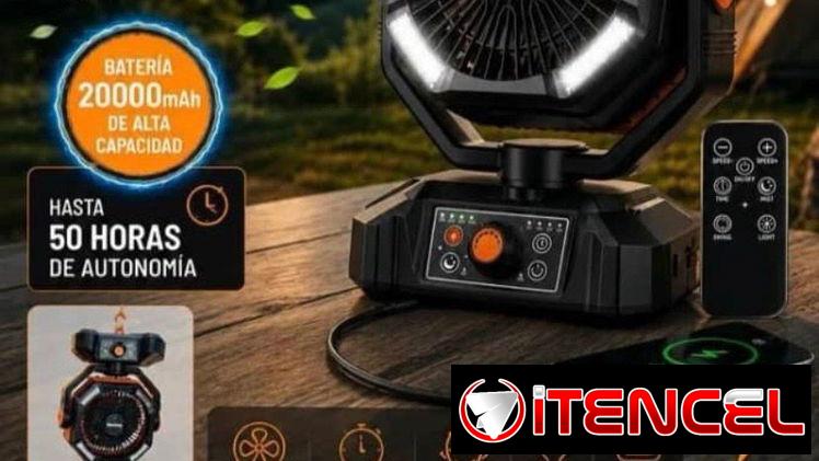 Ventilador recargable