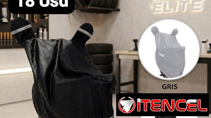 Capa o Cubierta Impermeable para Moto, Entrega por un mínimo costo adicional para toda La Habana
