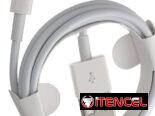 2 cables:USB Sync/Charging Cable Cable Para iPhone 7/8/9/X Lightning 8 Pines 1 m [1 metros/1m] acabado en color blanco