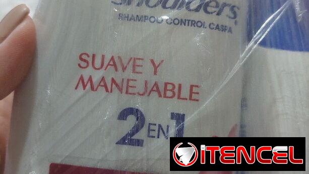 Champú Head Shoulders frascos de 650ml y otro frasco de 180ml