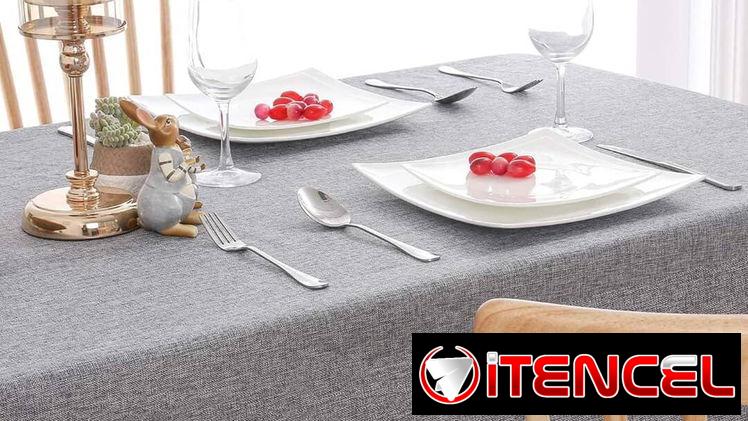 ***Rebaja***Set de mantel de hilo con servilletas