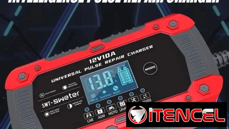 CARGADOR de BATERÍA inteligente 12 VDC y 10 A