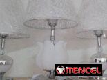 Lámparas para mesita de noche.  Medidas: 50 cm altura