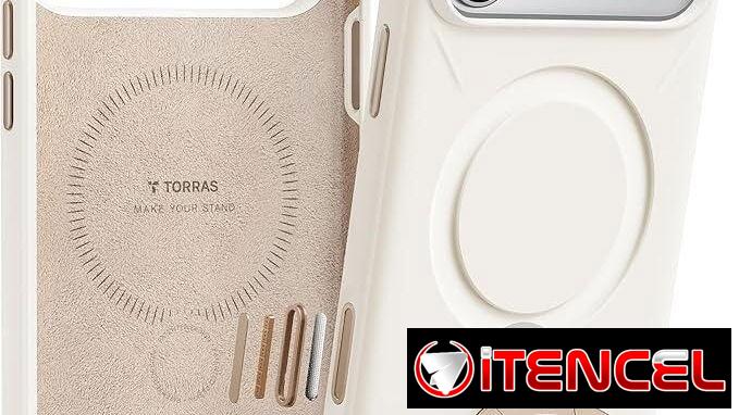 * Funda de silicona para iPhone 17 Pro con soporte MagSafe  360° Spin